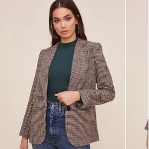 ASTR the label plaid blazer